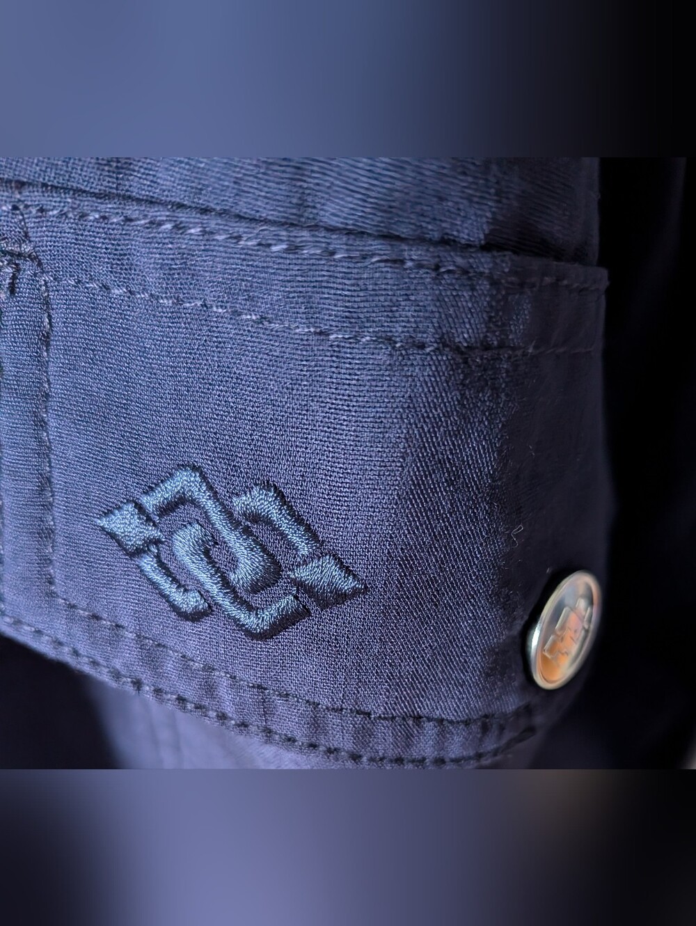 Women's Dark Navy Drawstring Cargo Capris with Pockets - Picture 3 of 4